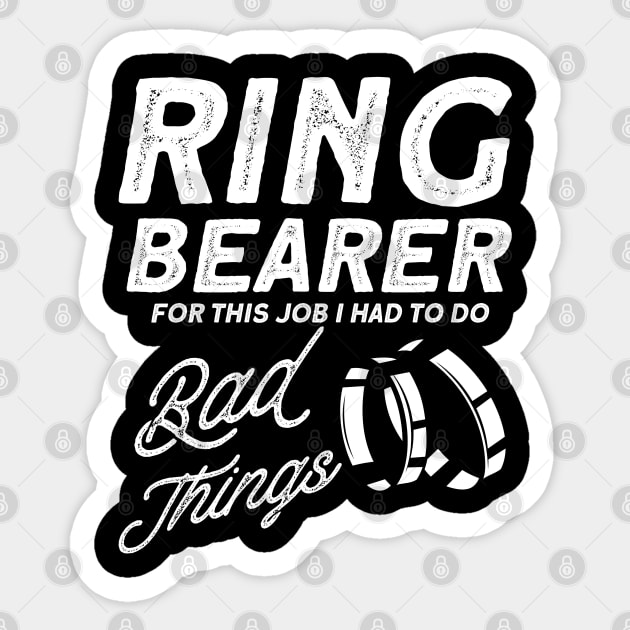 Ceremony Ring Bearer Ring Bearer gift Sticker by Toeffishirts